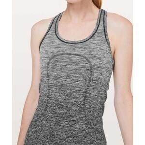 Lululemon Swiftly‎ Tank Gray Ombre Womens Size 6